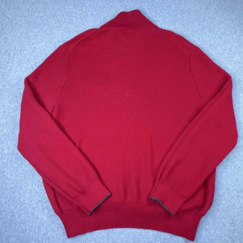 Polo Ralph Lauren Cotton Mesh 1/4 Zip Pullover Sweater Men's Size XL Pony Preppy